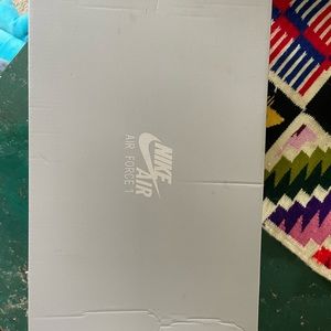 Brand new unworn still in the box white air force 1s